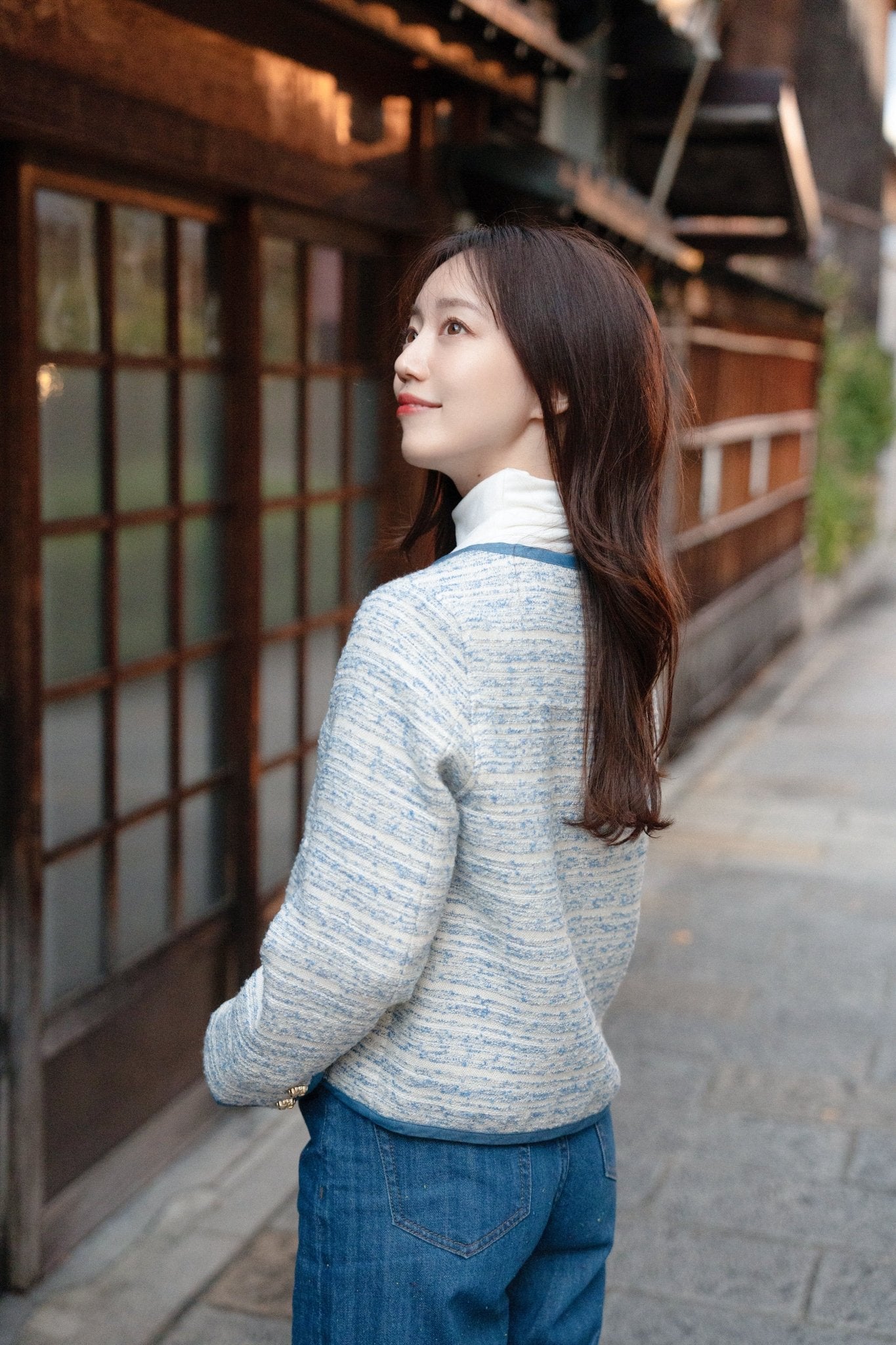 Collarless Ball Ball Tweed KF Jacket 波波盤扣花呢外套