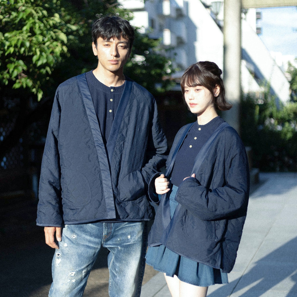 雙面すもう兎 Embroidery Reversible Kimono