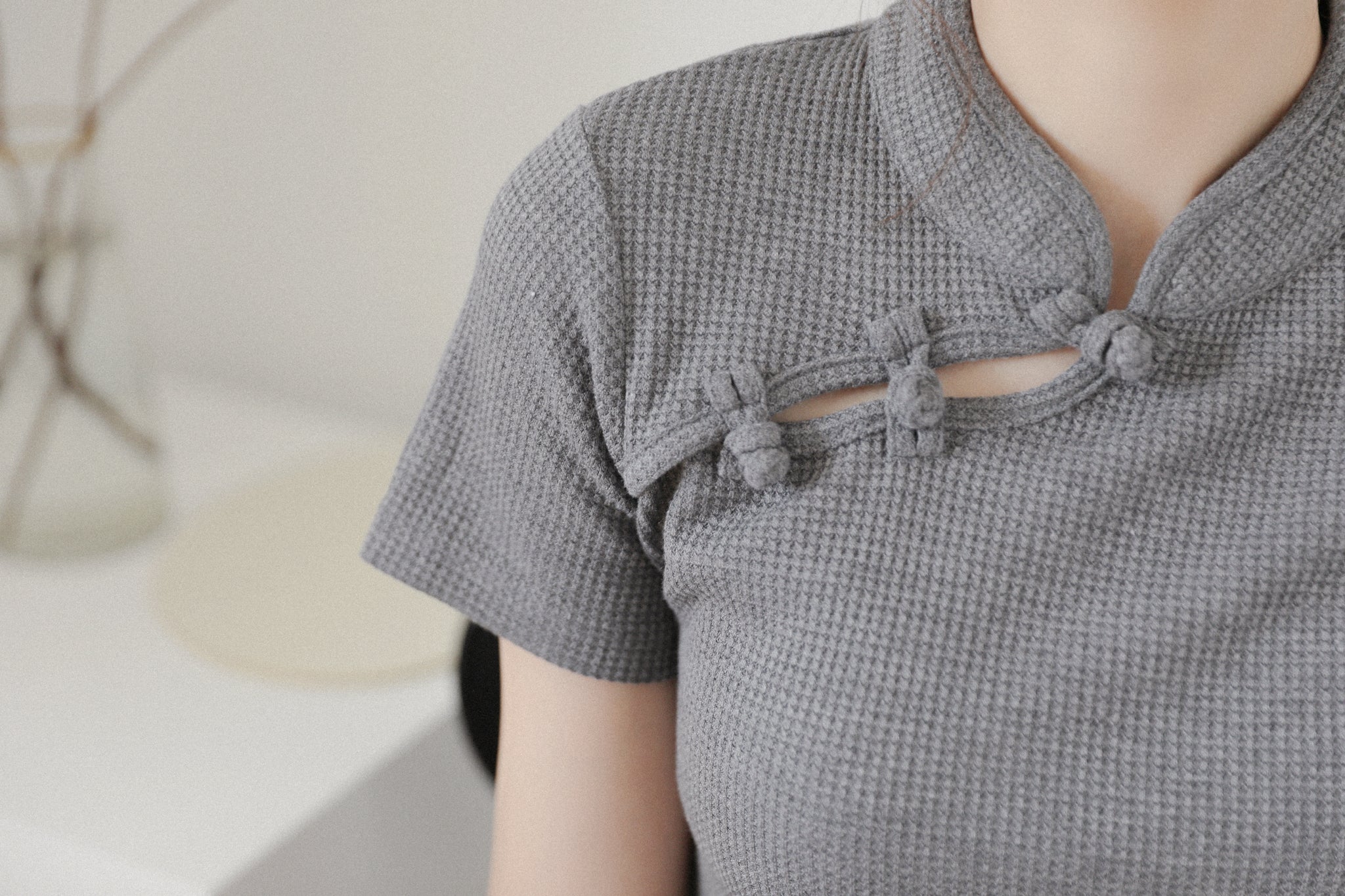 Waffle KF Crop Tee